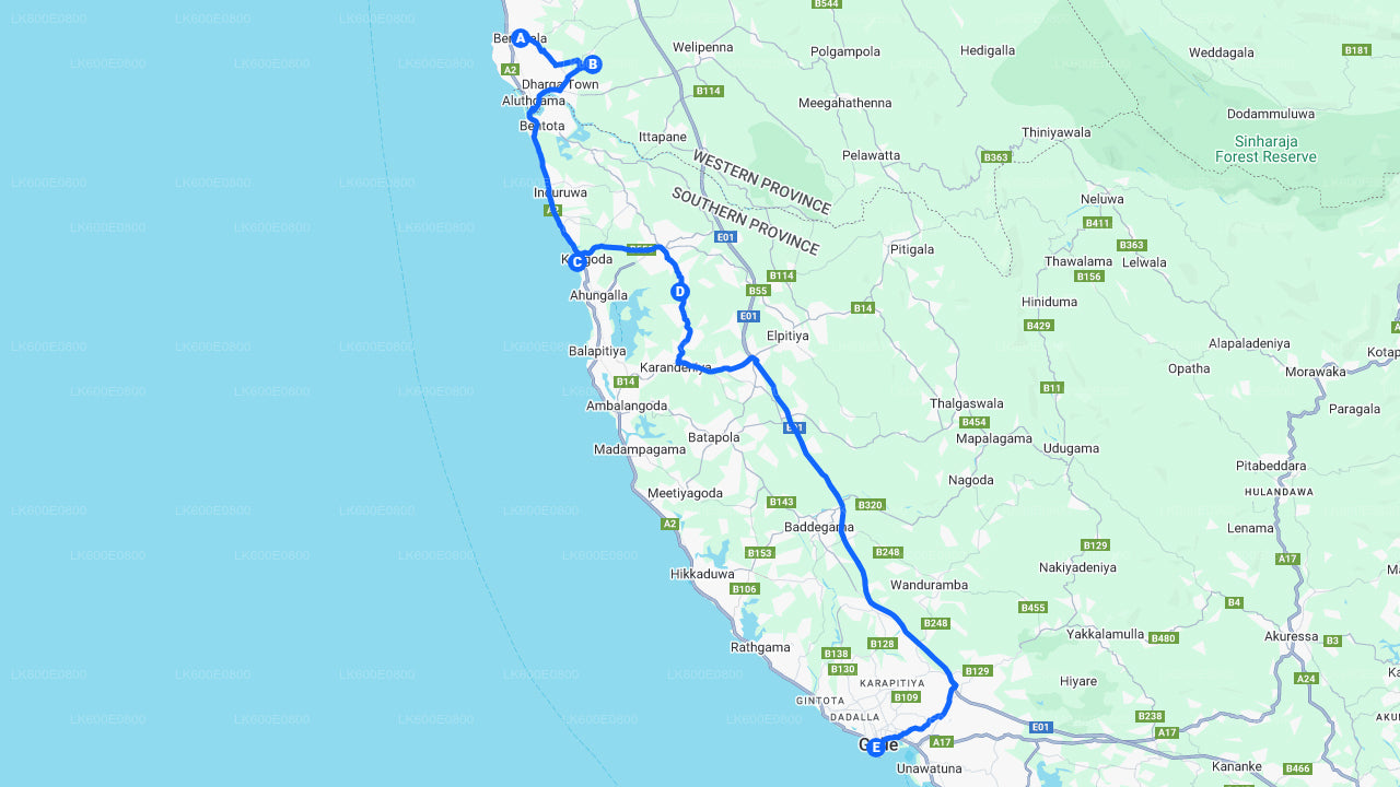 Bentota City Tour and Galle from Beruwala