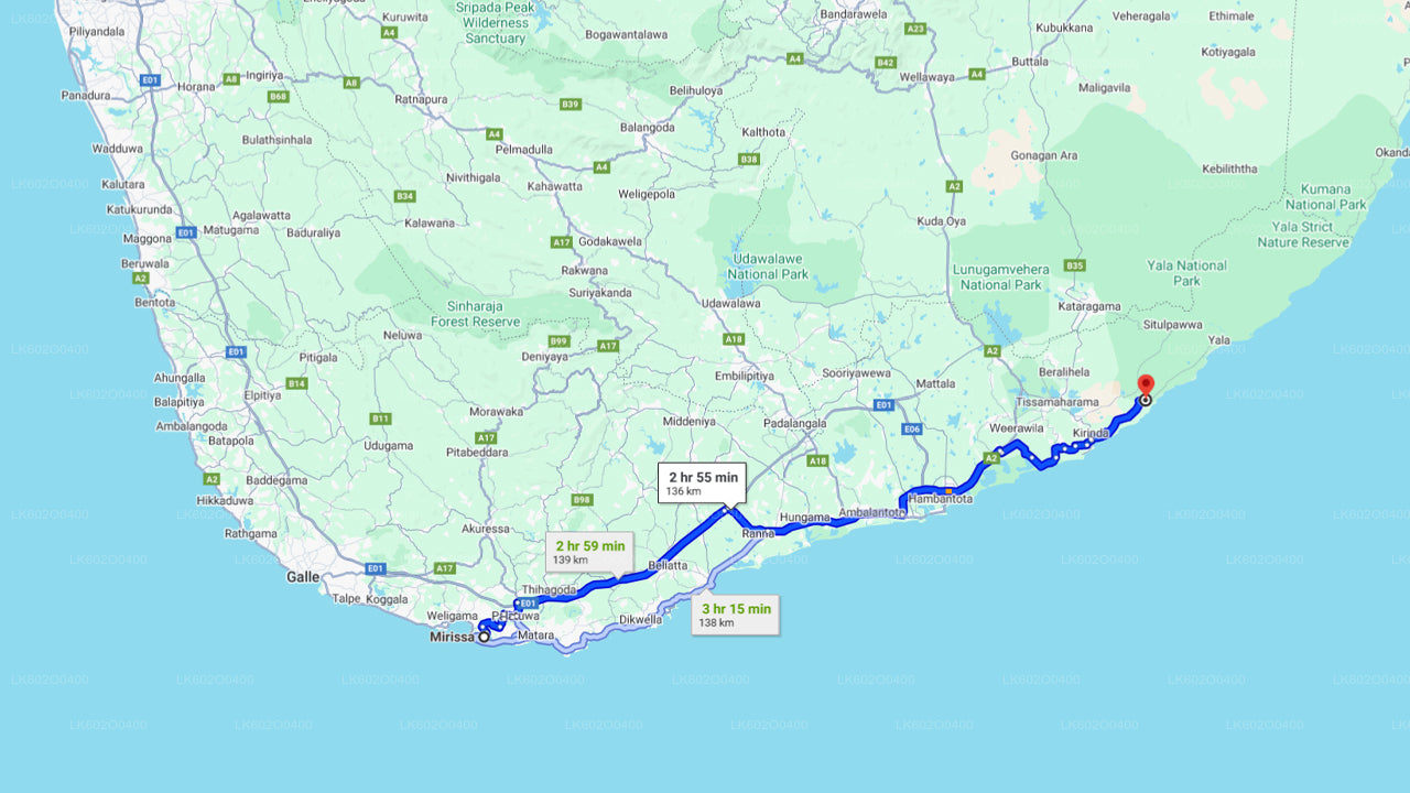 Yala National Park Safari from Mirissa