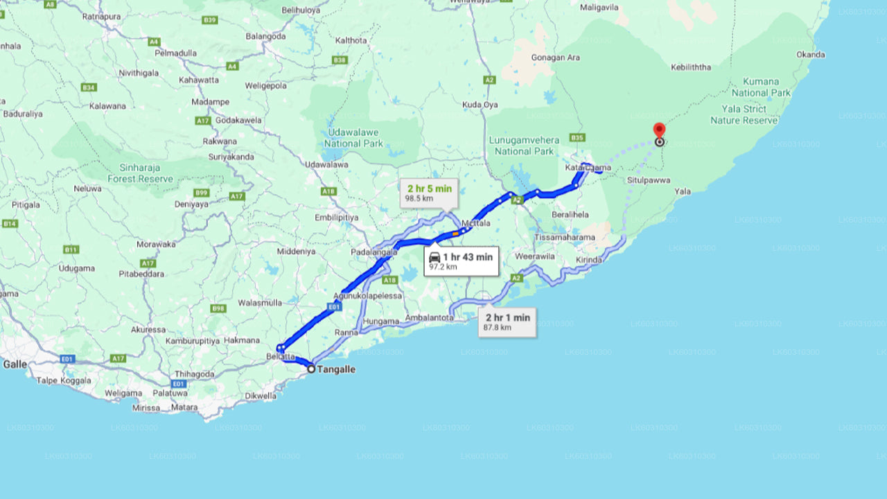 Yala National Park Safari from Tangalle