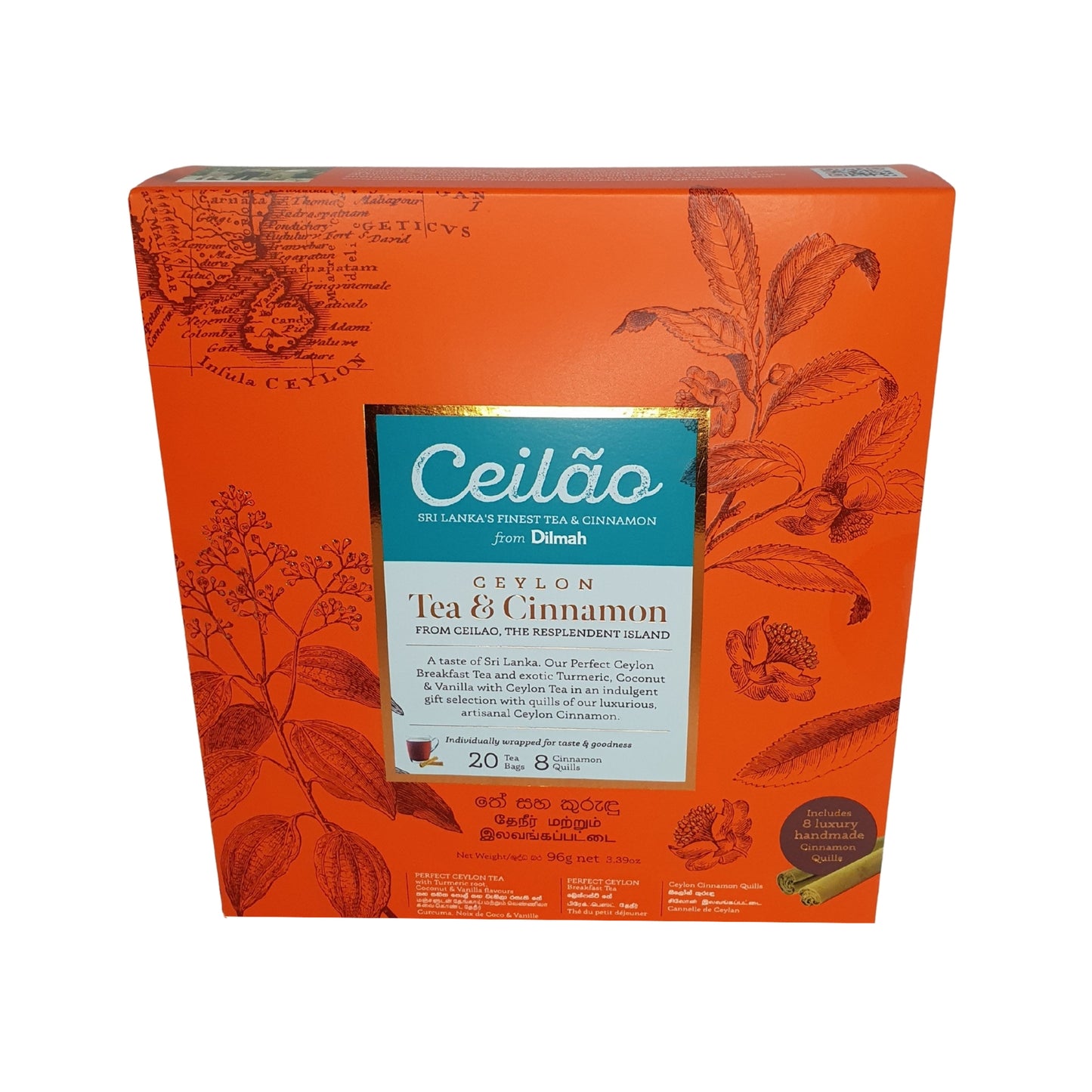 Dilmah Ceilao Tea & Cinnamon Gift Pack (96g)