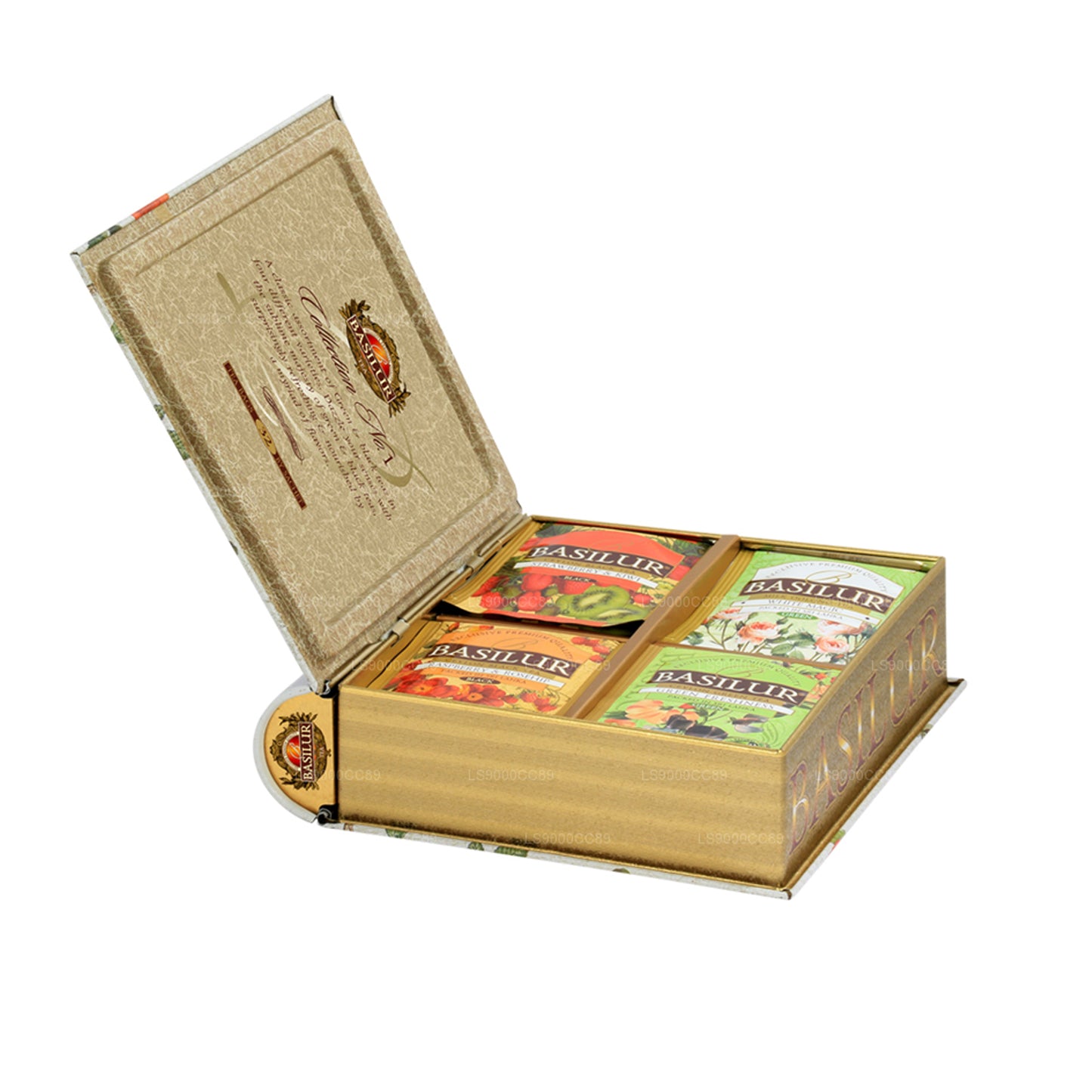 Basilur Assorted Black & Green Teas Tea Book Collection No.1 (56g) 32 Tea Bags