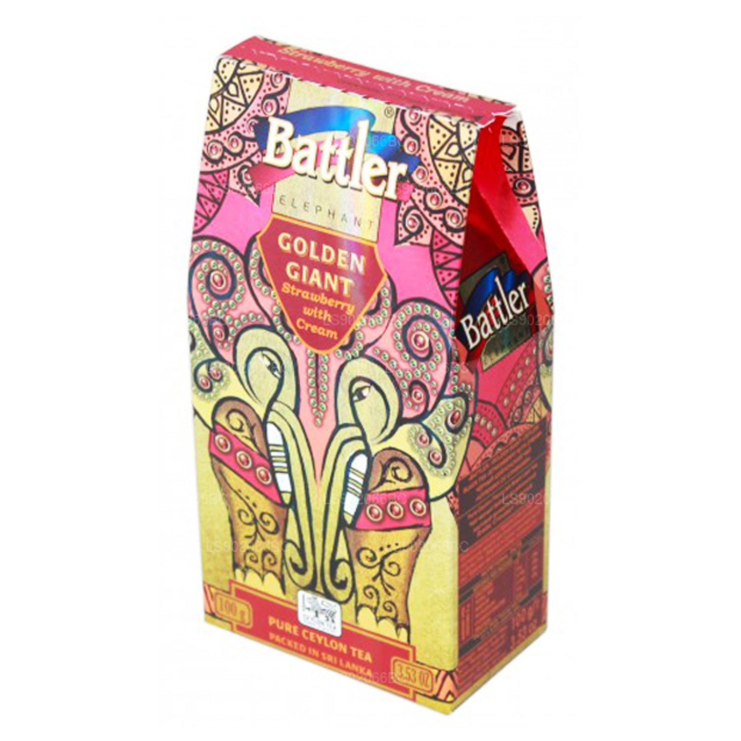 Battler Strawberry with Cream Loose Tea (100g) Carton Box