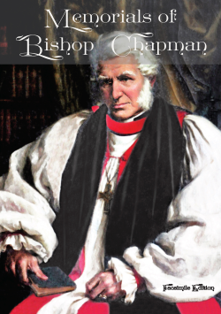 Memorials of Bishop James Chapman D. D.