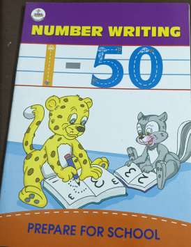 Number Writing 1 to 50 Prepare for School Book