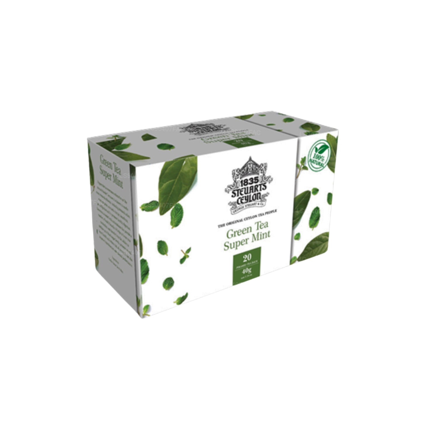 شاي جورج ستيوارت الأخضر بالنعناع الفائق (40 غرام) 20 كيس شاي