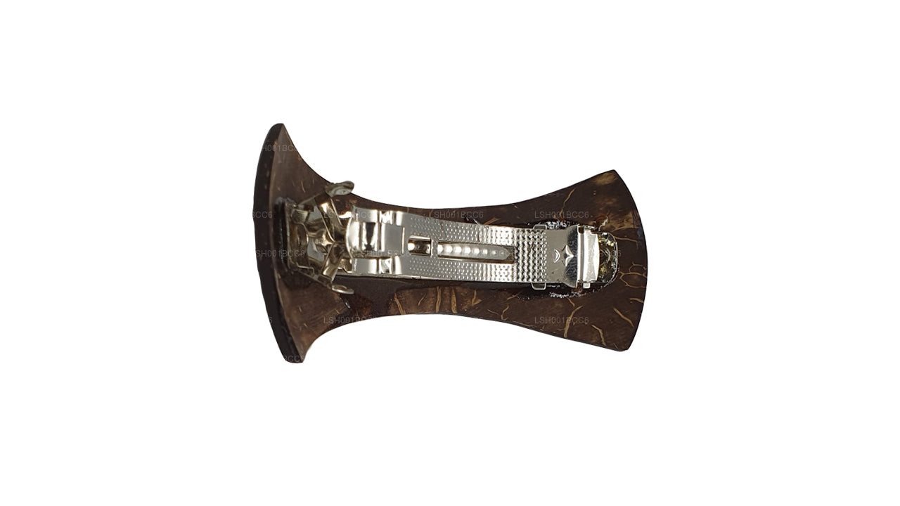 مشبك شعر بقشرة جوز الهند (تصميم F)