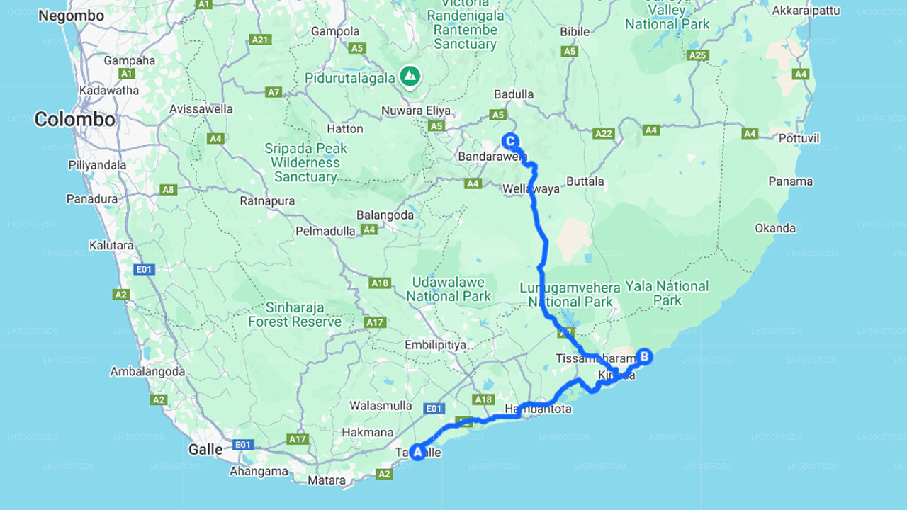 Private Tour from Tangalle to Ella with Yala Safari