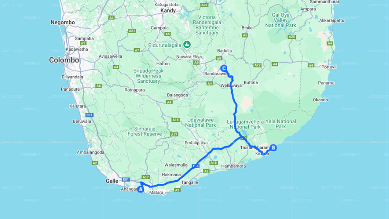 Private Tour from Weligama to Ella with Yala Safari