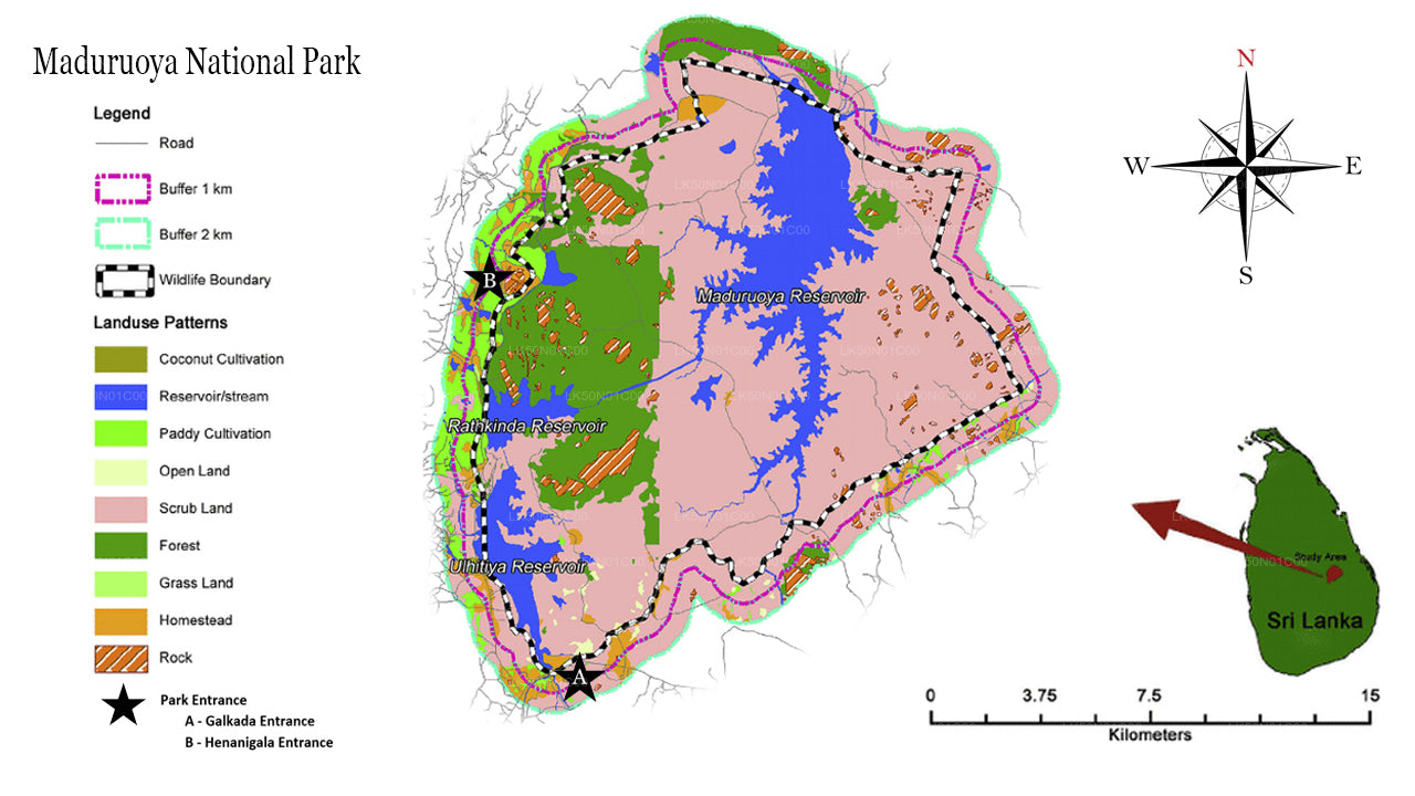 Maduru Oya National Park safari
