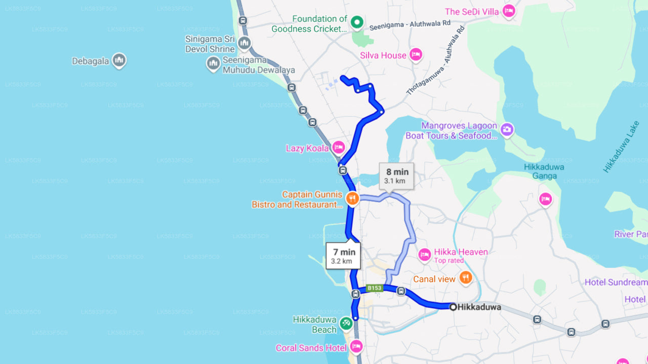 Snorkeling from Hikkaduwa