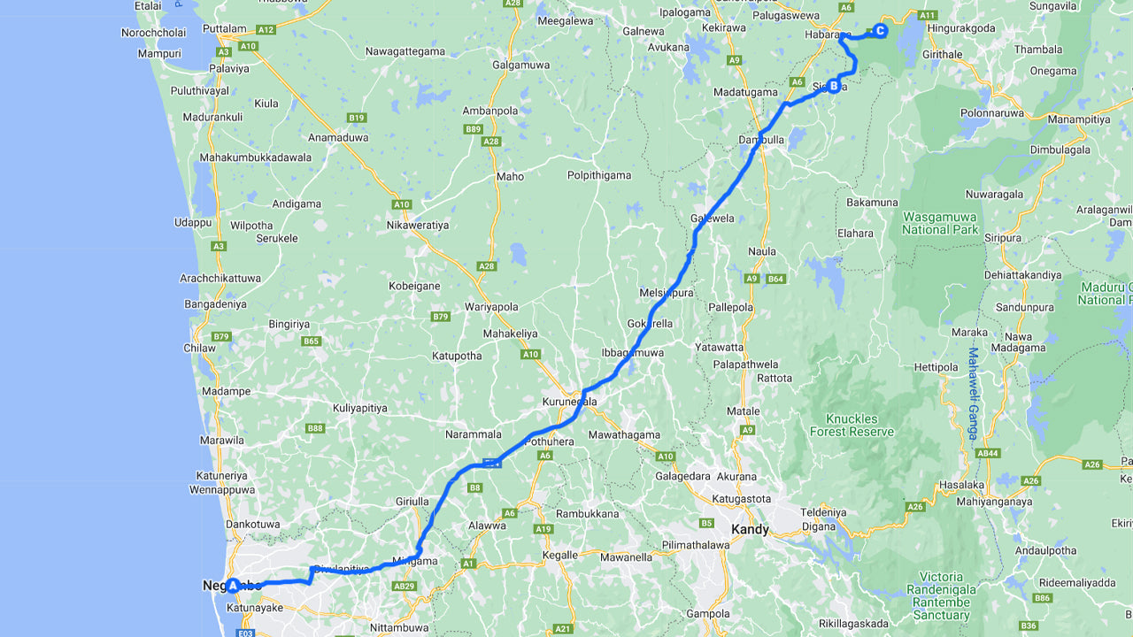 Sigiriya Rock and Wild Elephant Safari from Negombo