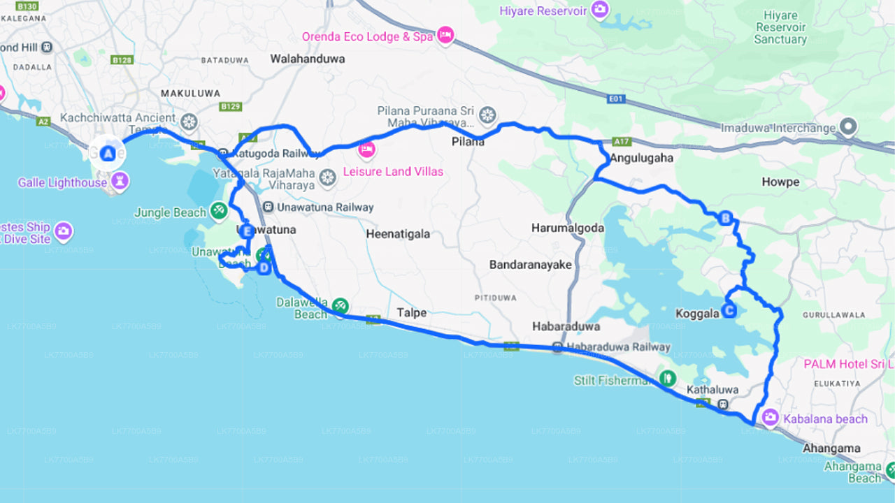 Countryside by Bicycle from Galle