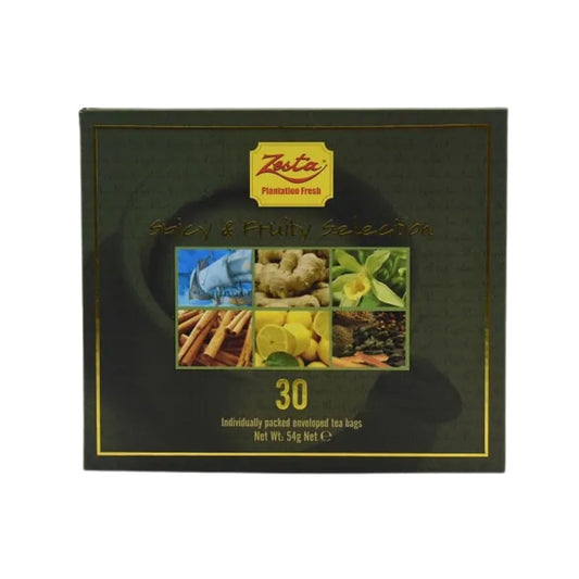 Zesta Spicy & Fruity Selection (54g) 30 Enveloped Tea Bags