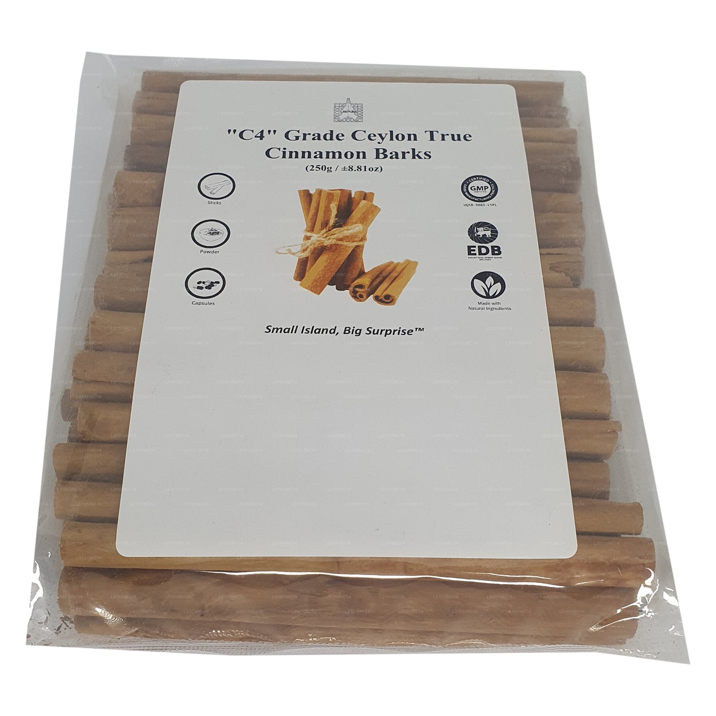 Lakpura 'C4' Grade Ceylon True Cinnamon Barks 5" Cut Pack