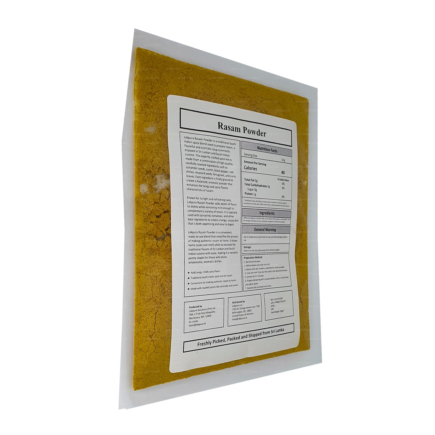 Lakpura Rasam Powder