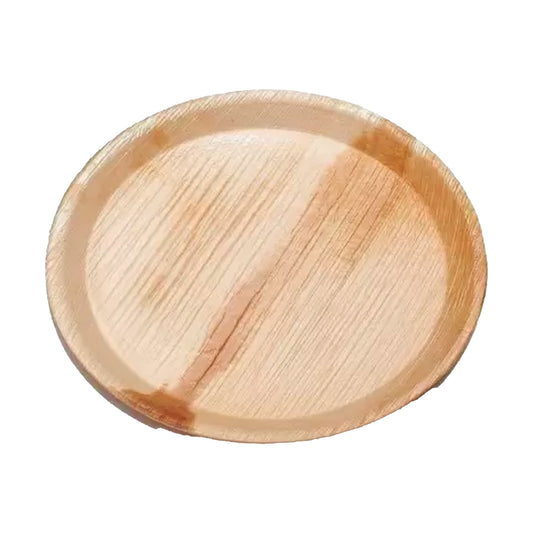 Handmade Areca Leaf Round Food Plates
