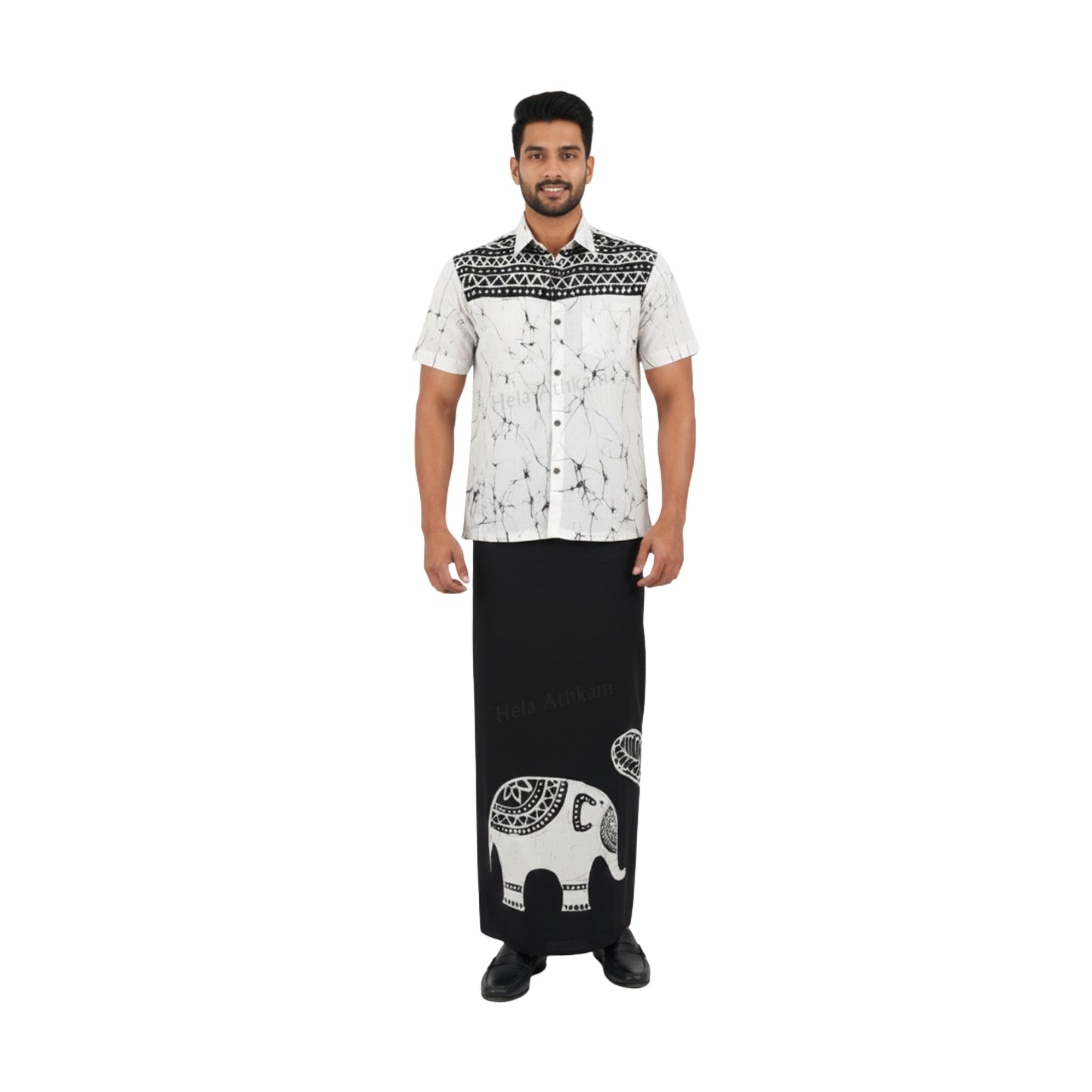 قميص وسارونغ باتيك من لاكبورا® (التصميم AB222)