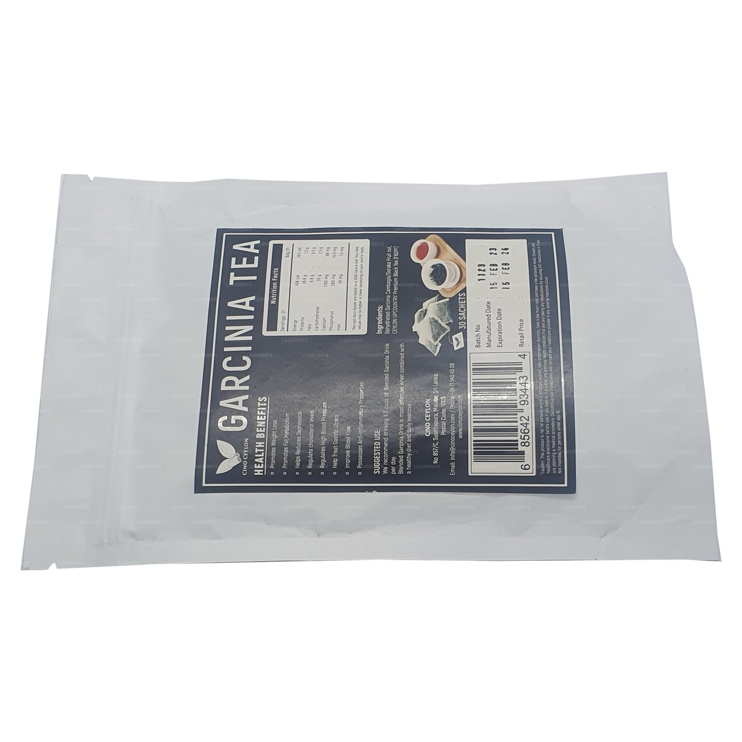 شاي سينو سيلان غارسينيا (30 كيس شاي)