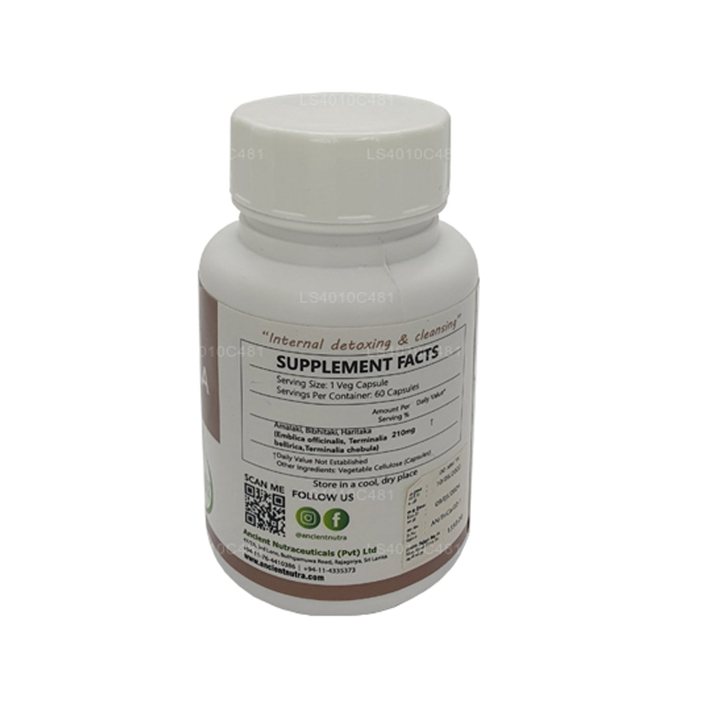 Ancient Nutra Triphala (60 Capsules)