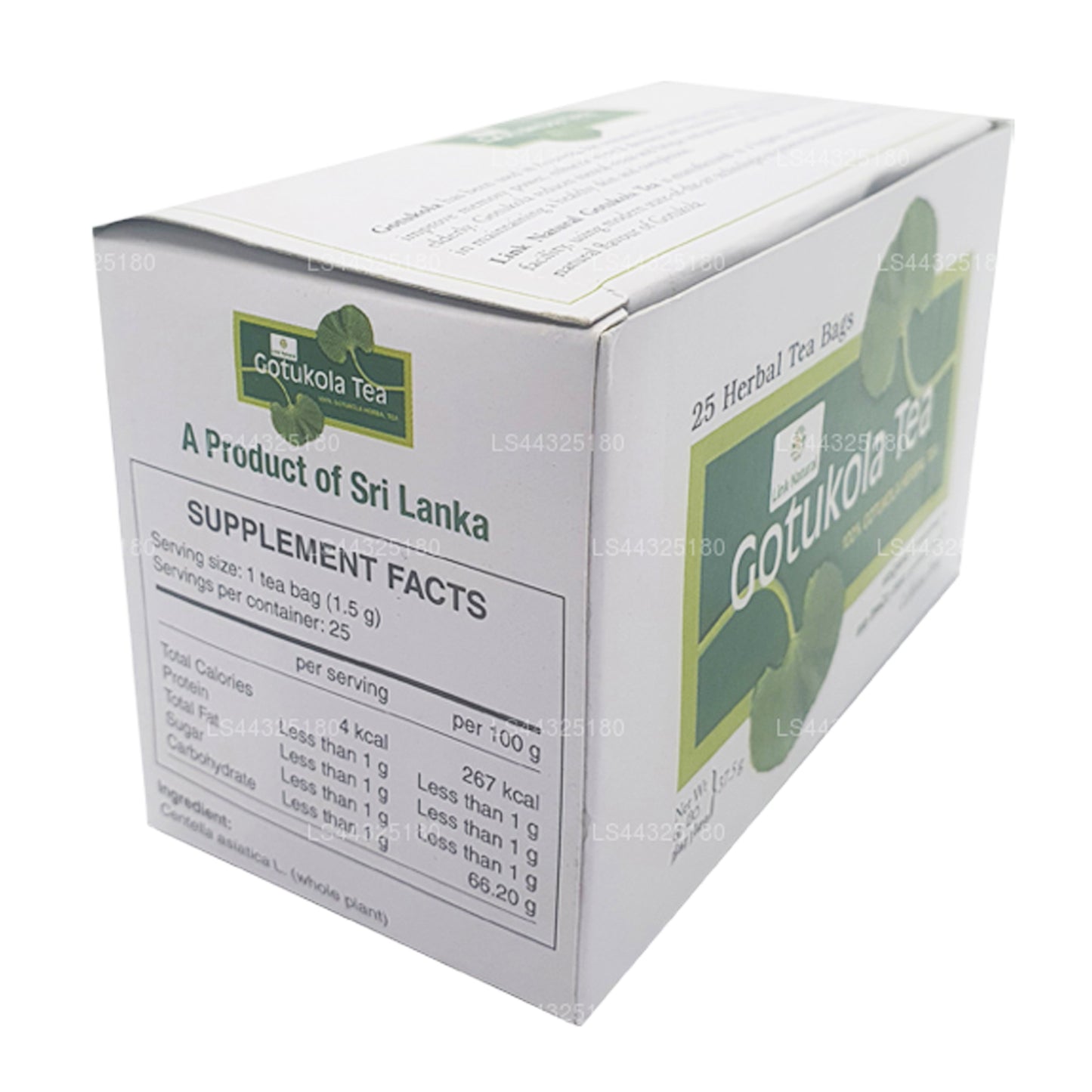 Thé aux herbes Link Gotukola (37,5 g) (25 sachets de thé)