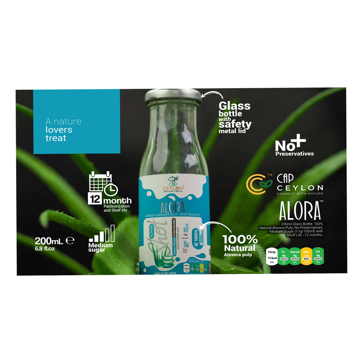 كاب سيلون ألوفيرا شوت (200 مل)