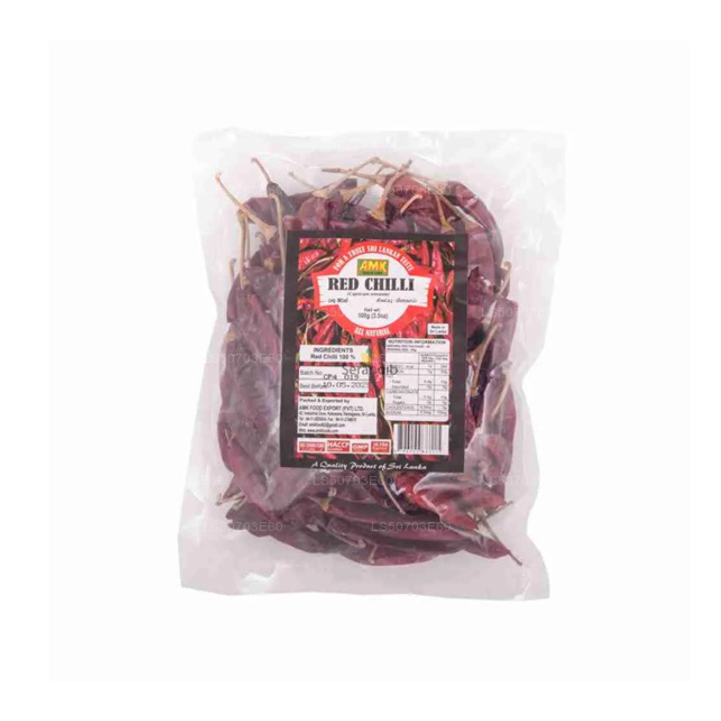 AMK Red Chilli Whole (100g)