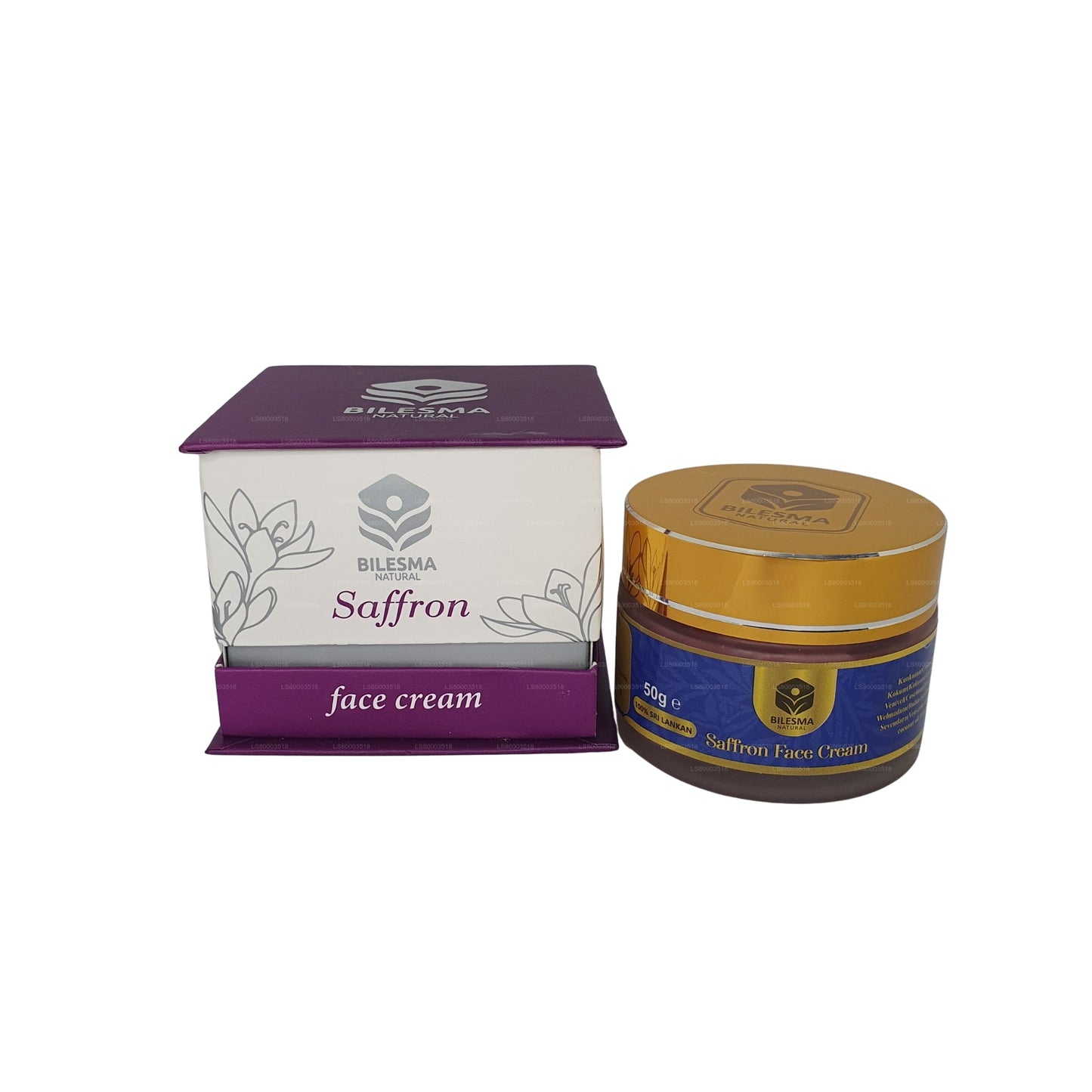 كريم الوجه الطبيعي بالزعفران من بيلسما (50 مل)