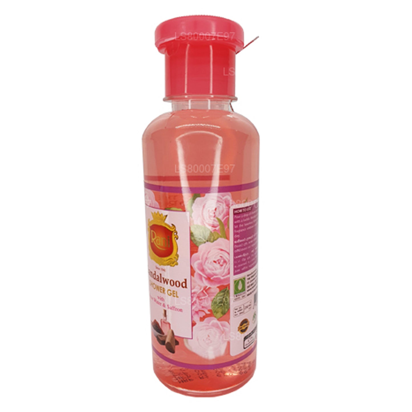 Swadeshi Rani Sandalwood Shower Gel with Rose Water & Saffron (250ml)
