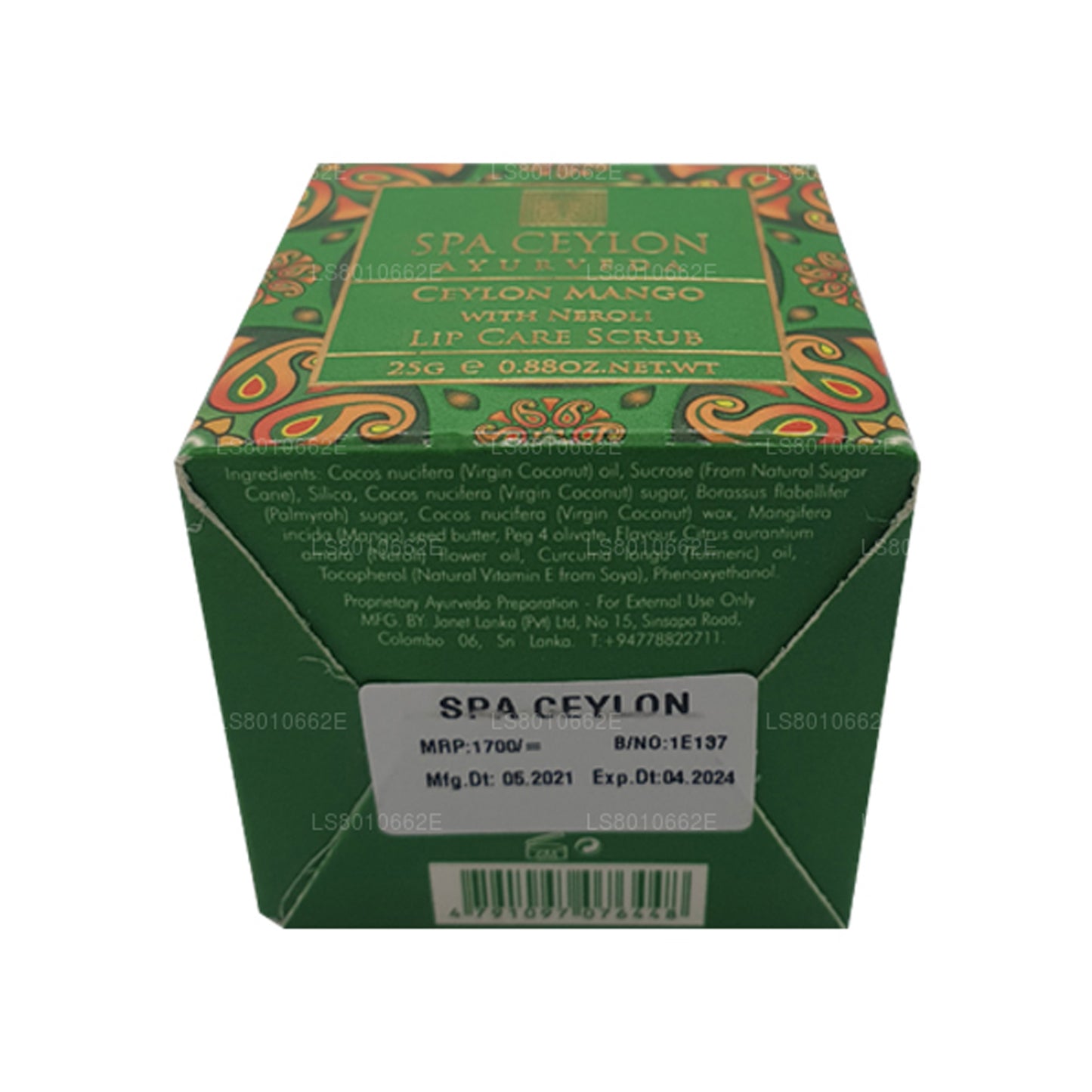 Spa Ceylon Mango with Neroli Lip Care Scrub (25g)