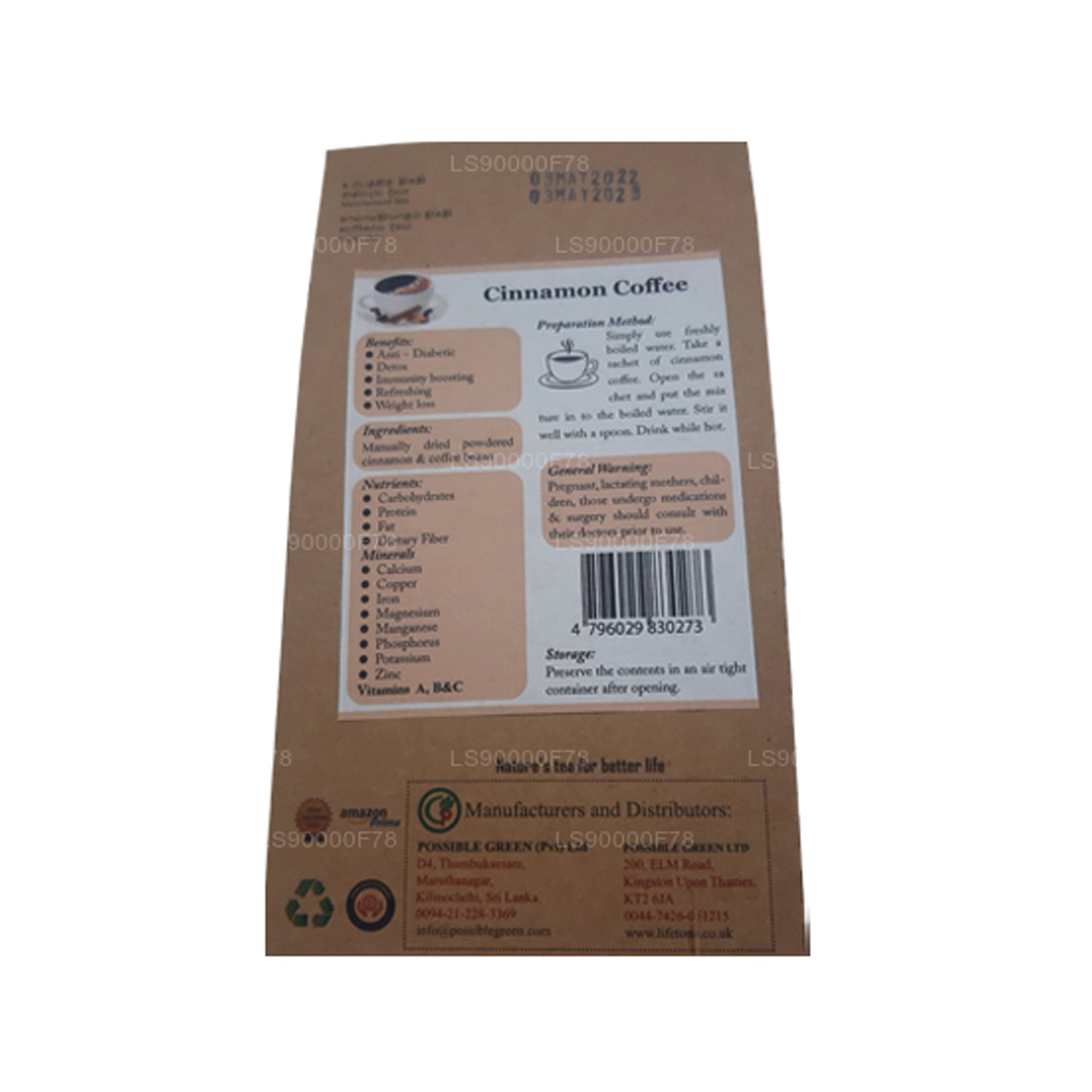 Lifetone Cinnamon Coffee (40g)