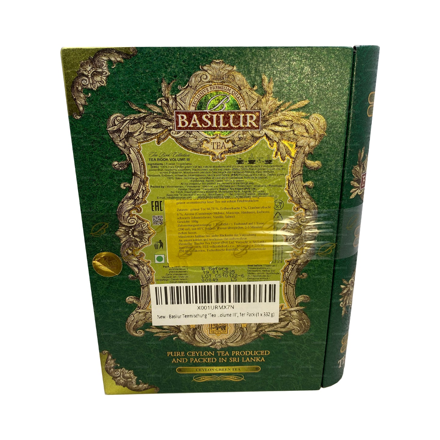 Basilur Tea Book "Tea Book Volume III - Green" (100g) Caddy