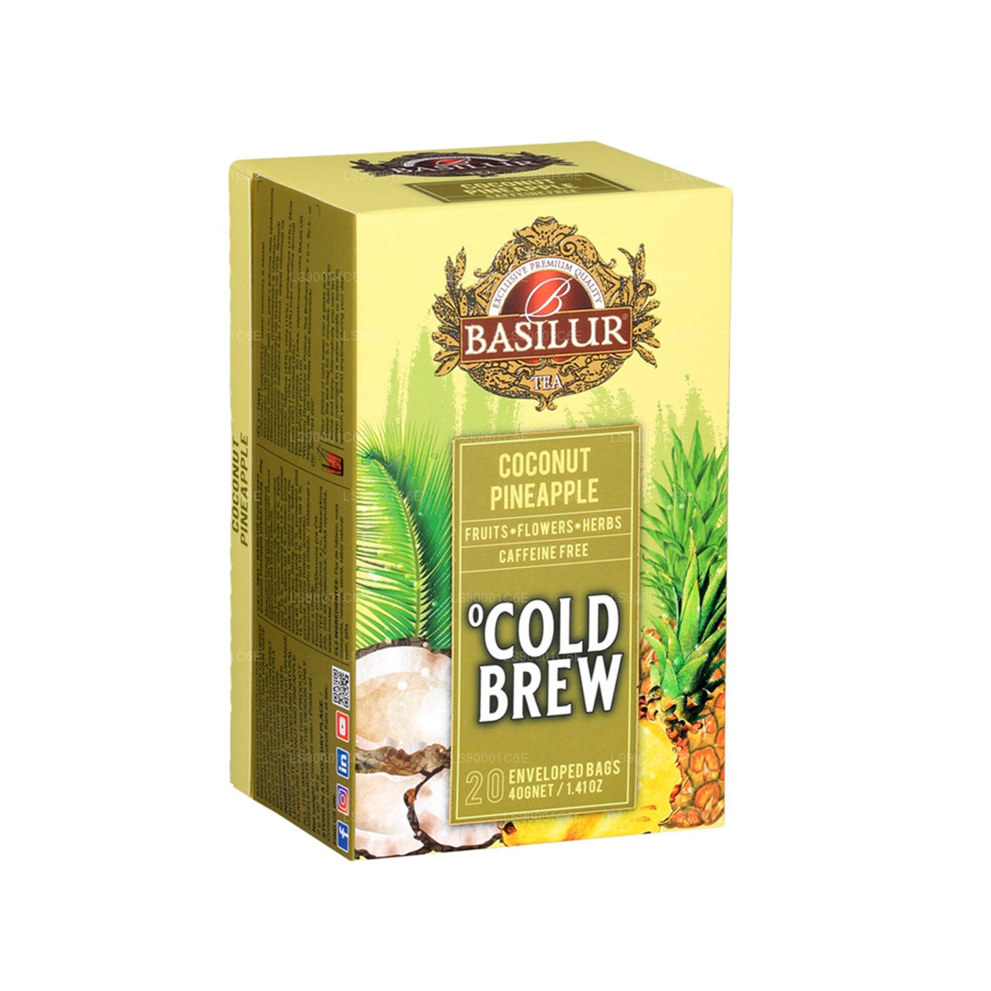 Basilur Cold Brew "Coconut Pineapple" (40g) 20 Tea Bags