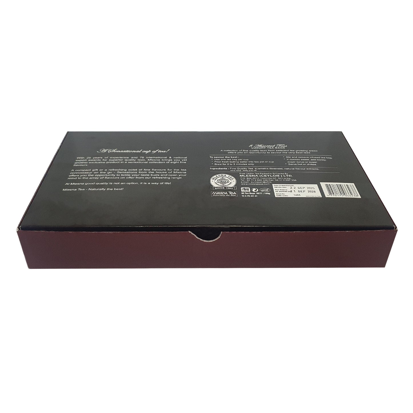 أكياس شاي فاخرة متنوعة بنكهة 8 نكهات من مليسنا سينسيشنز (160 جم)