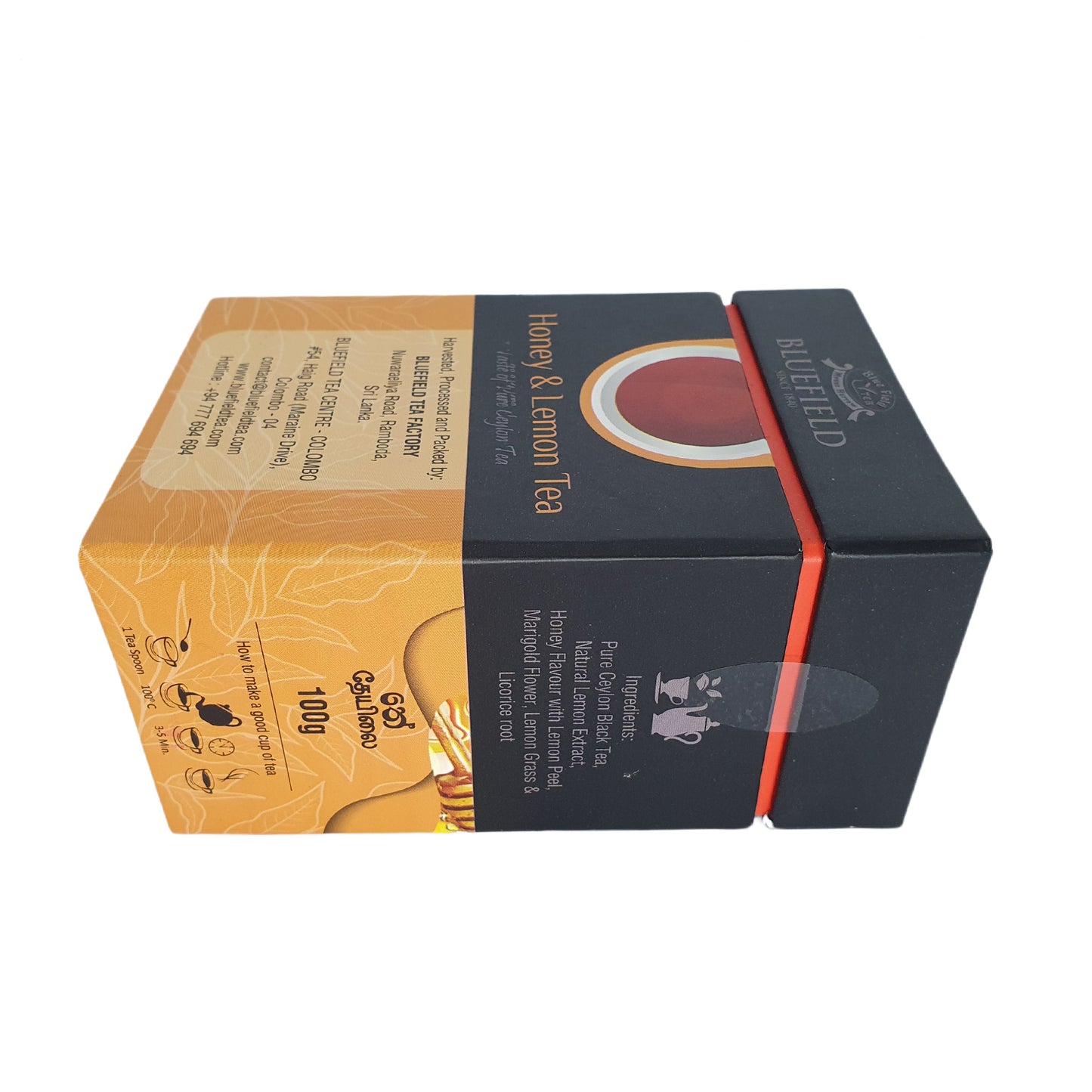 Bluefield Honey & Lemon Flavoured Tea (100g)