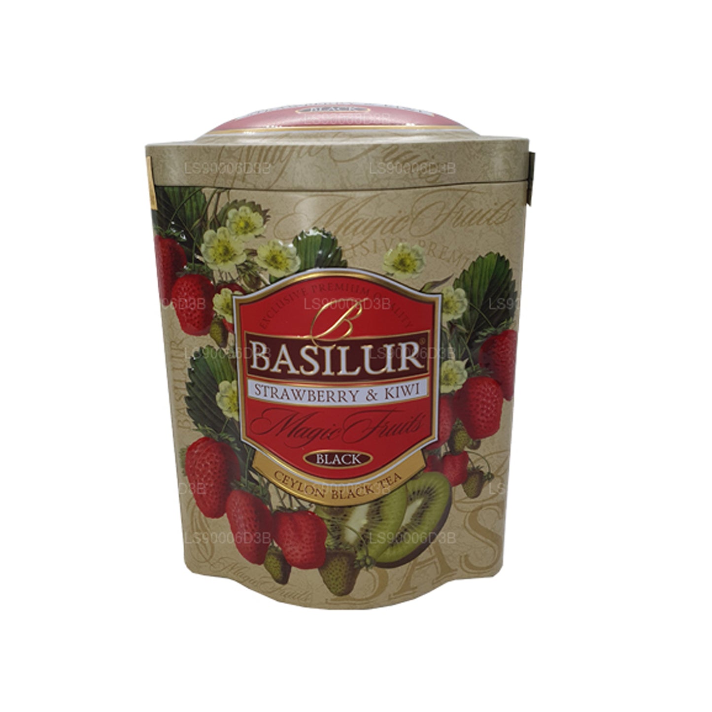 Basilur Strawberry and Kiwi Magic Fruits Tin Caddy (100g)