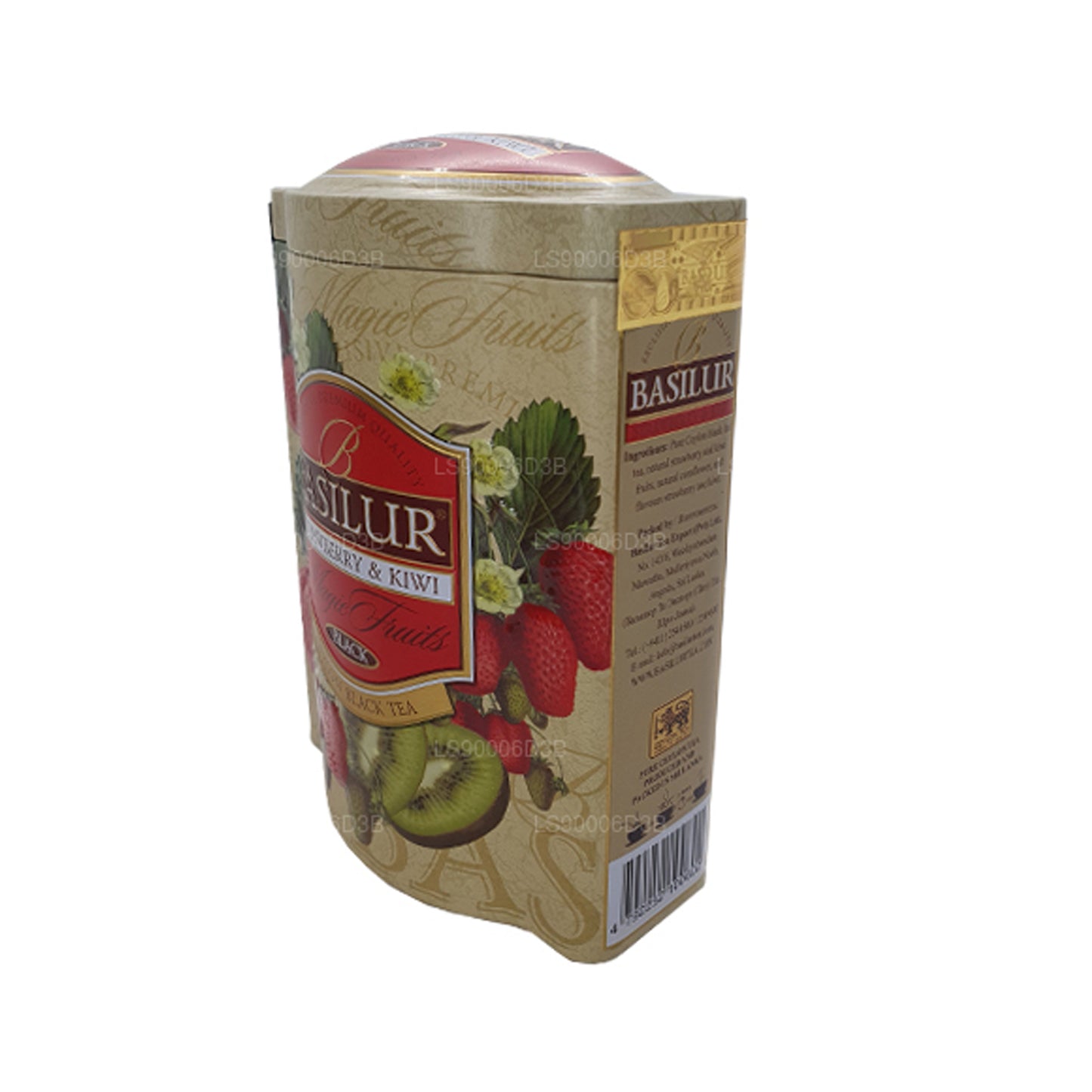 Basilur Strawberry and Kiwi Magic Fruits Tin Caddy (100g)