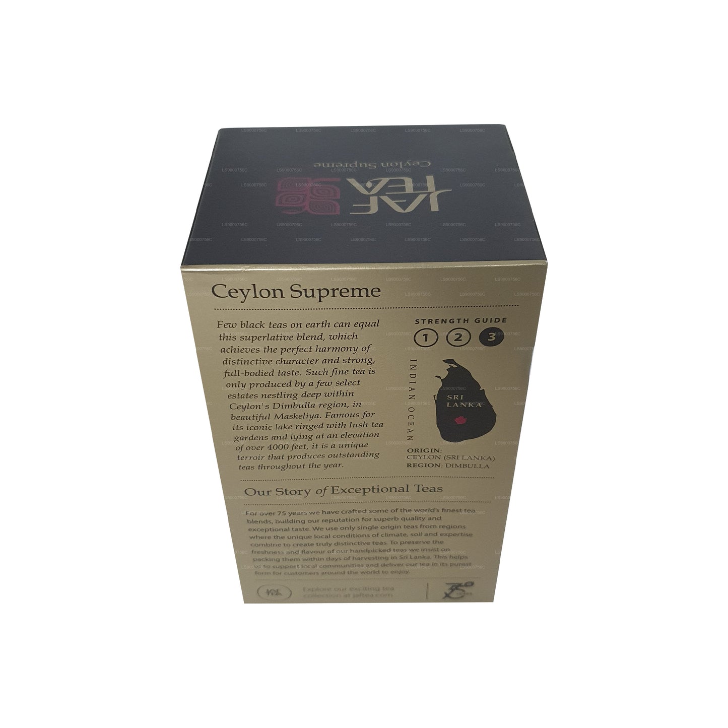 كيس شاي جاف كلاسيكي ذهبي من مجموعة Jaf Tea Classic Gold من سيلان سوبريم فويل (40 جم)