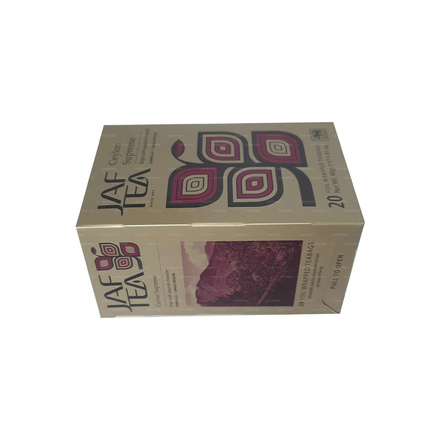 كيس شاي جاف كلاسيكي ذهبي من مجموعة Jaf Tea Classic Gold من سيلان سوبريم فويل (40 جم)