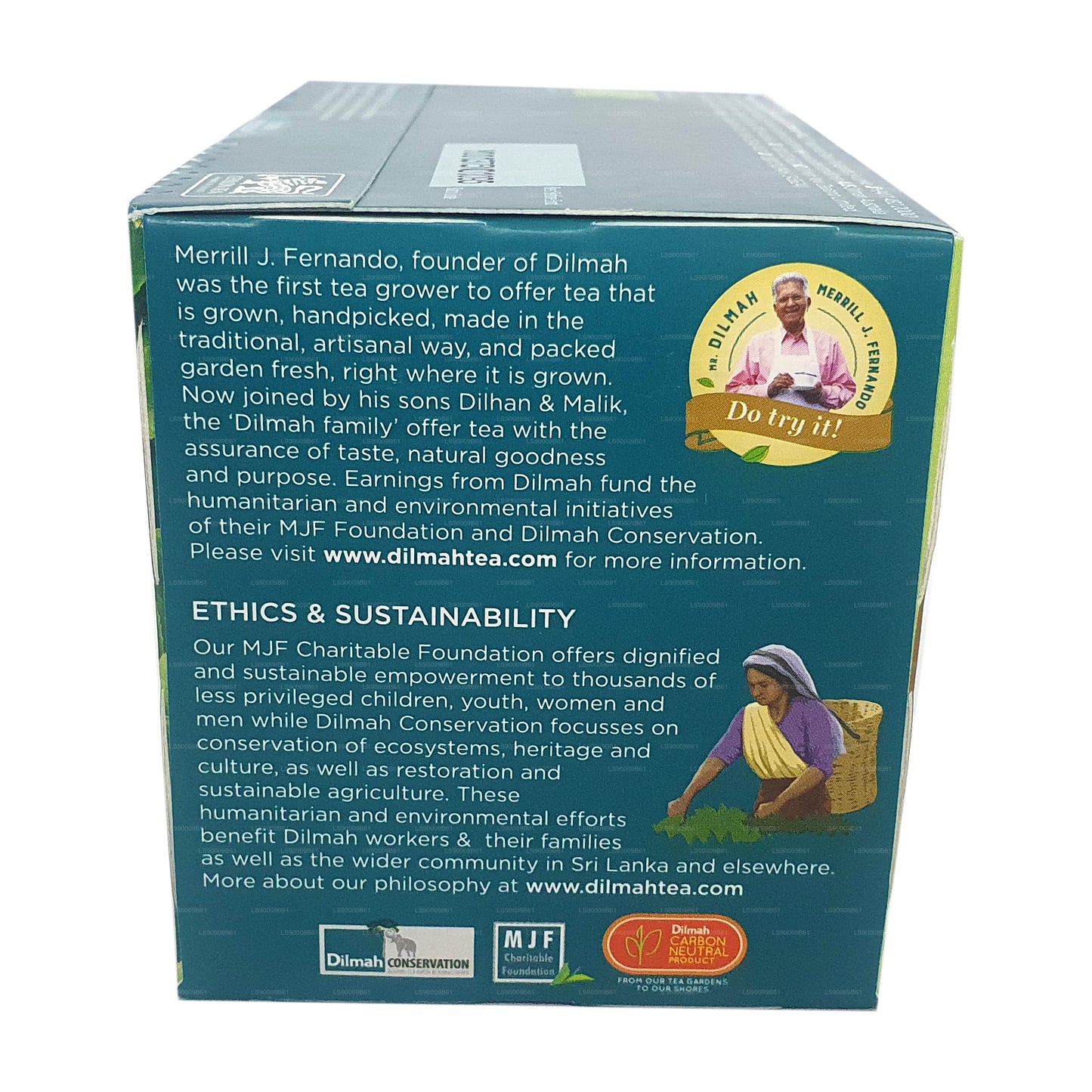 Dilmah Organic Tea (100g) 50 Tea Bags