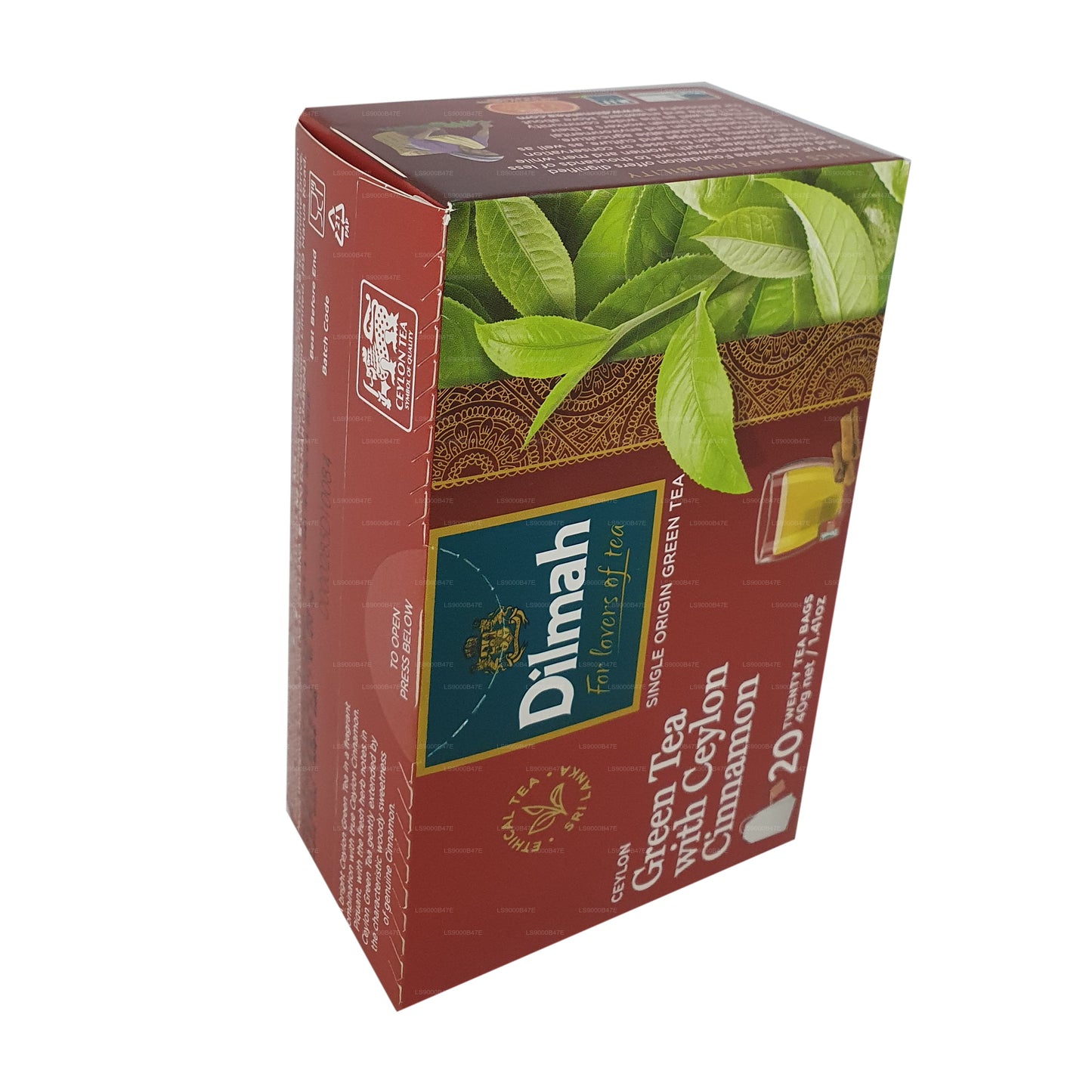 Dilmah Ceylon Green Tea with Ceylon Cinnamon (40g) 20 Tea Bags