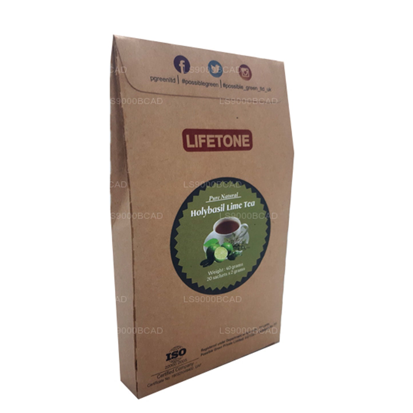 Lifetone Holy Basil Lime Tea (40g)