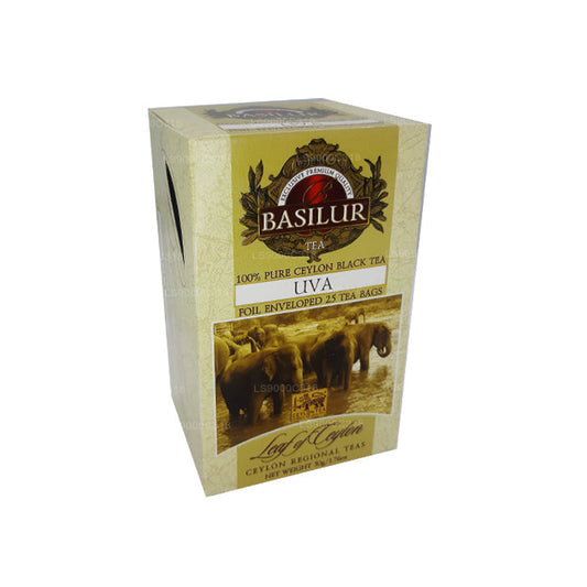 Basilur Leaf of Ceylon "Uva" Pure Black Tea (50g) 25 Tea Bags