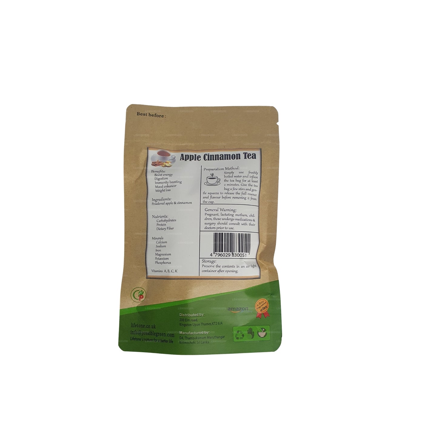 Lifetone Apple Cinnamon Tea (40g)
