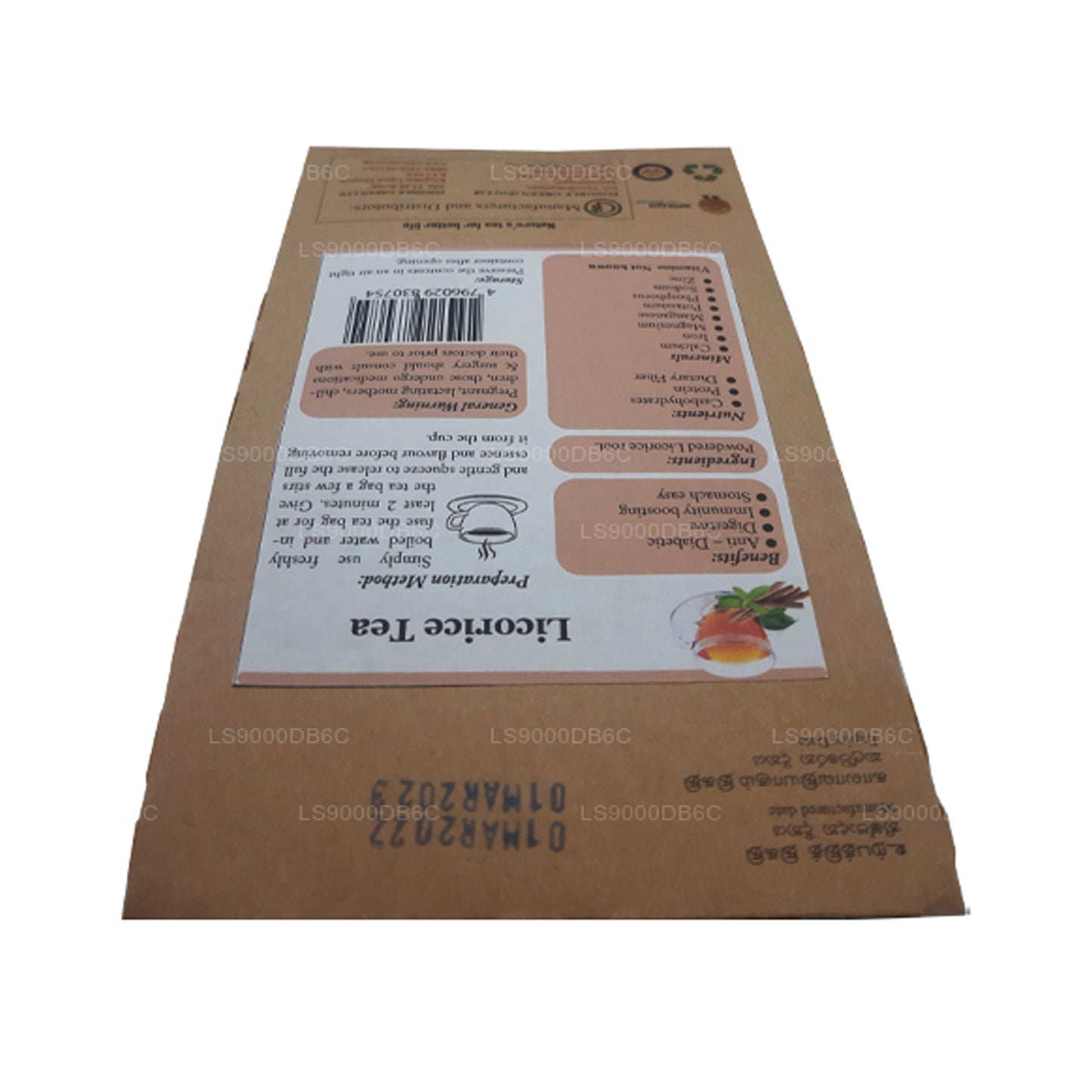 Lifetone Licorice Tea (40g) 20 Tea Bags