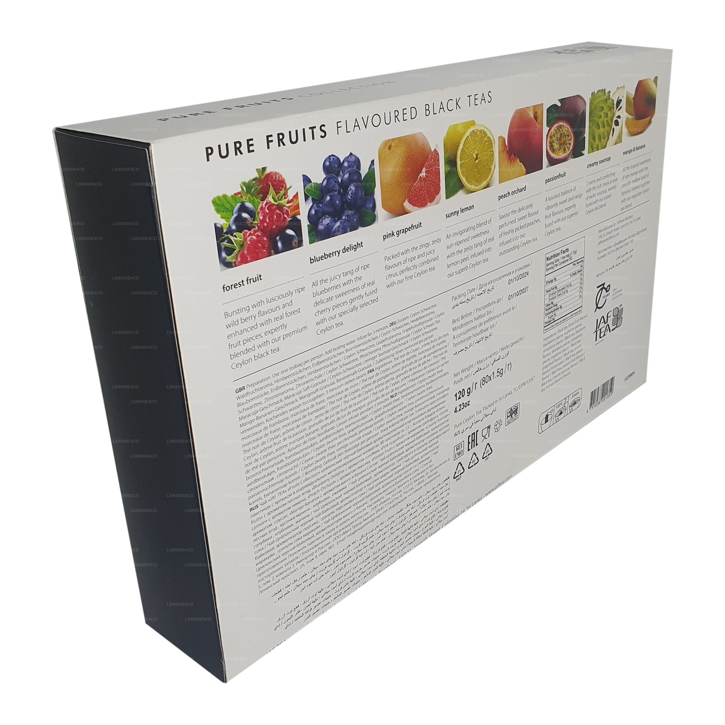 Jaf Tea Pure Fruits Collection Foil Envelop Tea Bags (120g)