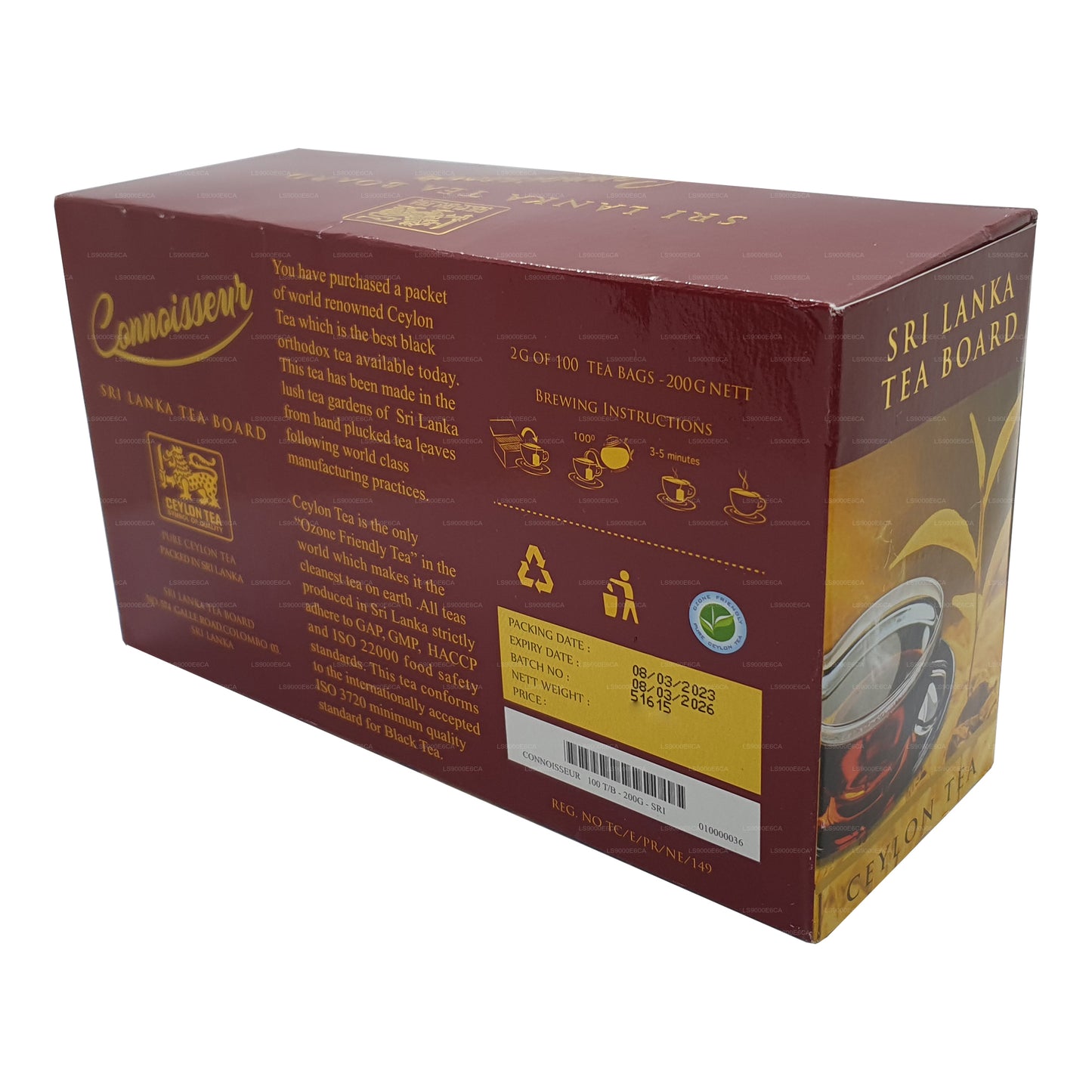 Connoisseur BOPF Ceylon Tea (200g) 100 Tea Bags