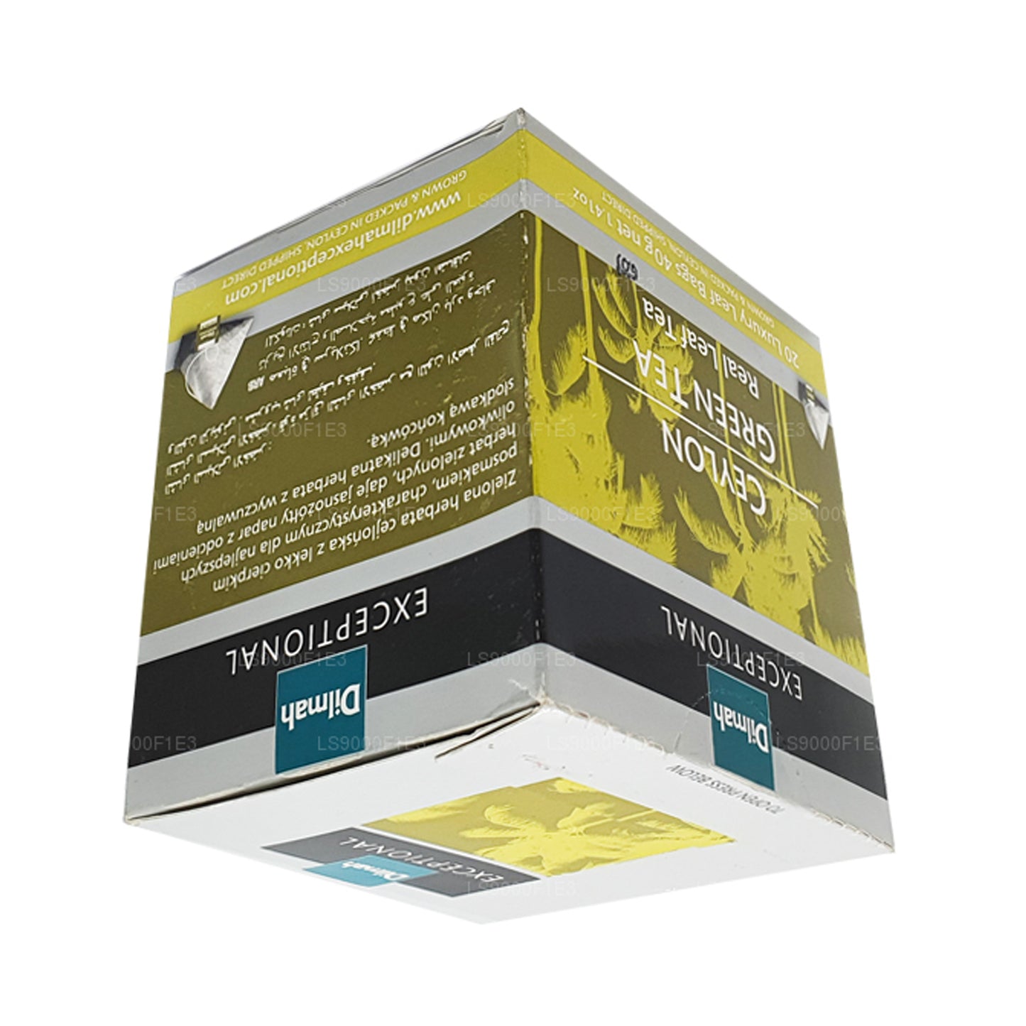 Thé vert de Ceylan Dilmah Exceptional (40 g) 20 sachets de thé