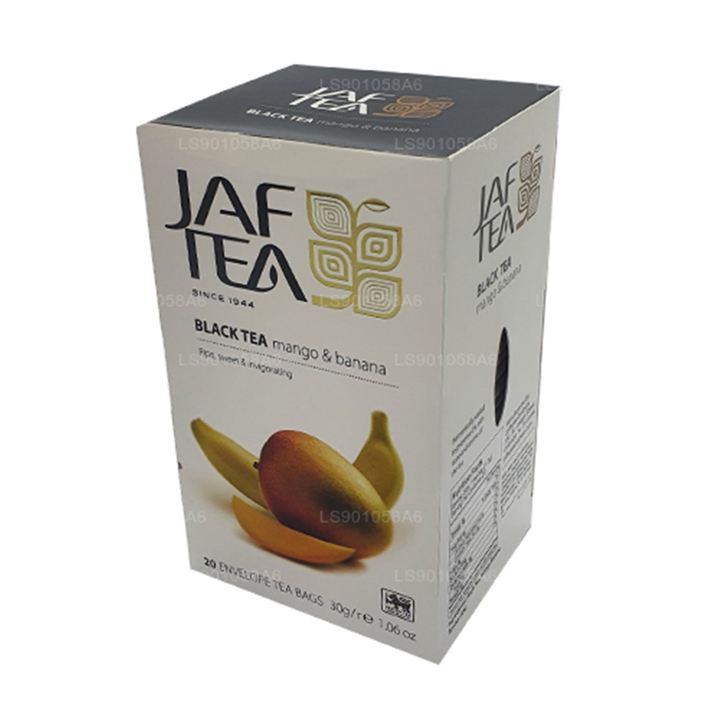Jaf Tea Pure Fruits Collection Black Tea Mango Banana Foil Envelop Tea Bags (30g)