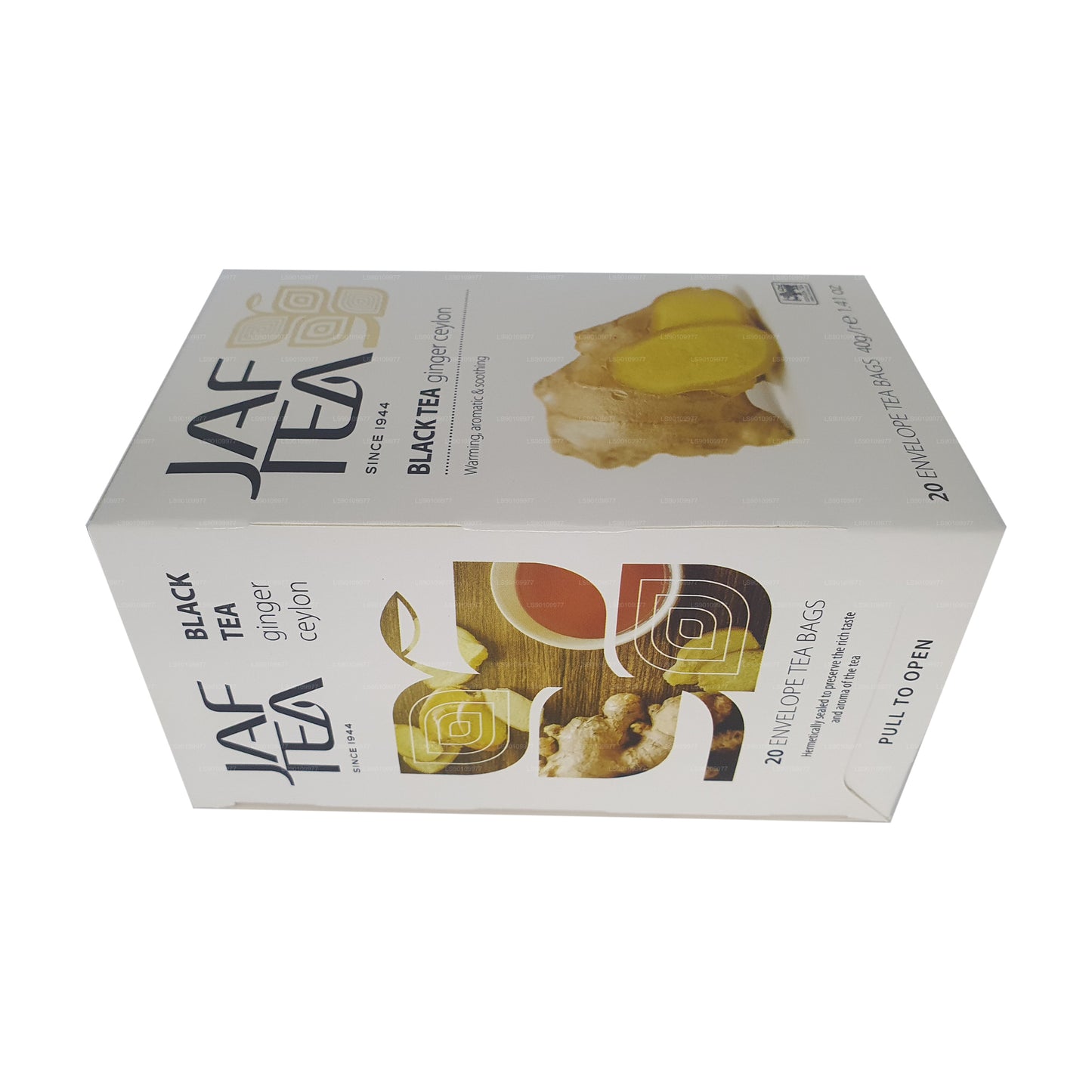 Jaf Tea Ginger Ceylon Black Tea (40g) 20 Envelope Tea Bags