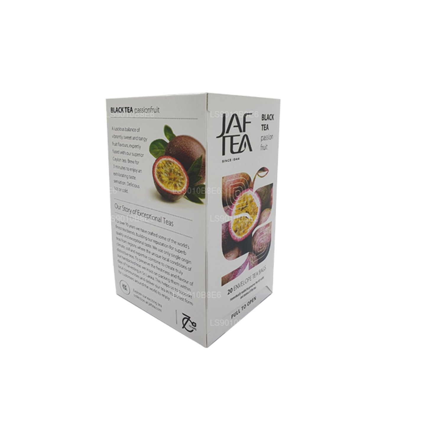أكياس شاي جاف بالفواكه النقية من مجموعة الشاي الأسود Passionfruit Foil المغلّفة (30 جم)